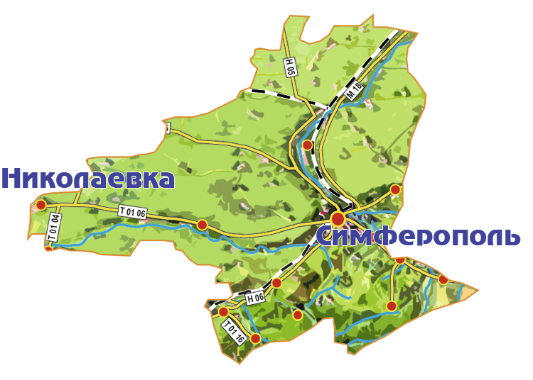 Карта крыма николаевка на карте